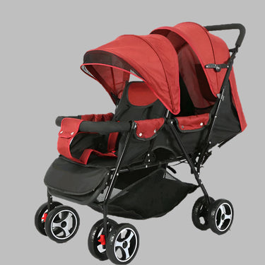 BABY TWIN FOLDABLE STROLLER WITH SEAT ADJUSTABLE